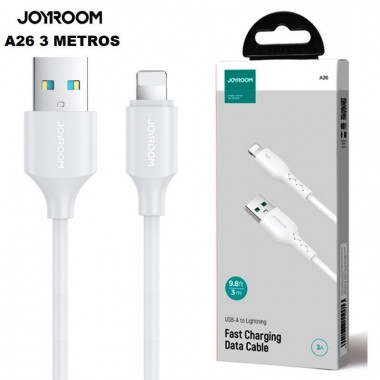 Cable Joyroom A26 USB-A a Lightning 3A (3m) Blanco