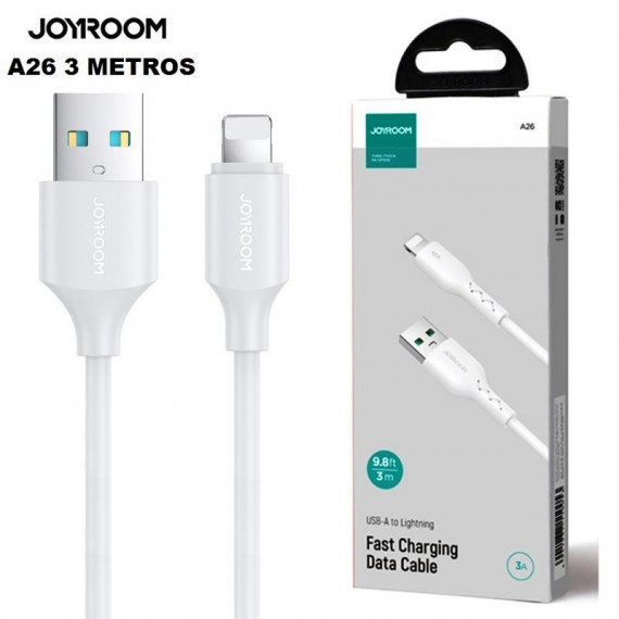 Cable Joyroom A26 USB-A a Lightning 3A (3m) Blanco