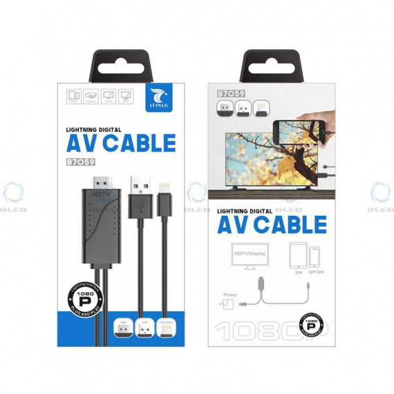 Cable Adaptador LT Plus Lightning (8 Pines) a HDMI