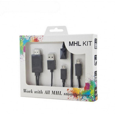 Cable MHL Micro USB a HDMI para TV (Compatibilidad Samsung Galaxy S3/S4/S5)