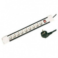 Regleta de 9 Enchufes con Interruptor GSC, Cable 1.5 Metros