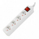 Regleta de 4 Enchufes con Interruptor GSC, 1,5 m