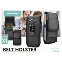 Funda Cinturón Onemax Vertical Universal para Móvil Tamaño XL (5.5"-6.1") Negro