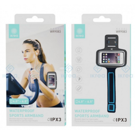 Brazalete IKREA Deportivo Impermeable 4.0-6.5" IPX3 Negro WR9083