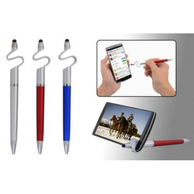 Puntero L&aacute;piz T&aacute;ctil con Bol&iacute;grafo y Soporte 3 en 1 para M&oacute;vil y Tablet