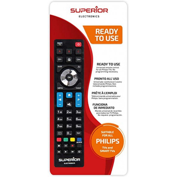 Mando a Distancia Universal Superior Compatible con Televisores Philips