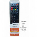 Mando Universal para Televisión 5 en 1 DV TECH (SAM/LG/SONY/PHILIPS/PANASONIC) DV-MUNI