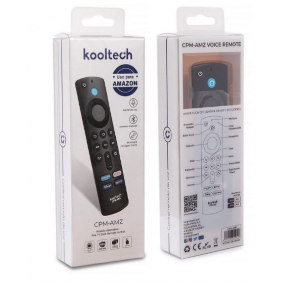 Mando Bluetooth con Control de Voz Kooltech Compatible con Amazon Fire TV Stick (CPM-AMZ)