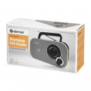Radio Portátil Fm DENVER TR-51 Gris con Alimentación Dual