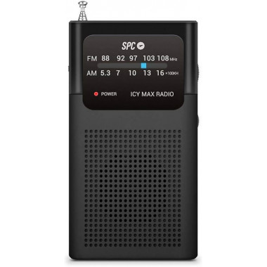 Radio Port&aacute;til Anal&oacute;gica SPC Icy Max Negro