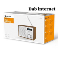 Radio DENVER DAB46 Negra con Reloj, Alarma E Internet