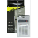 Radio Portátil Cmik Am/fm de 2 Bandas con Altavoz MK-203 Gris  COLORMAX