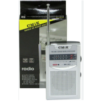 Radio Portátil Cmik Am/fm de 2 Bandas con Altavoz MK-203 Gris  COLORMAX