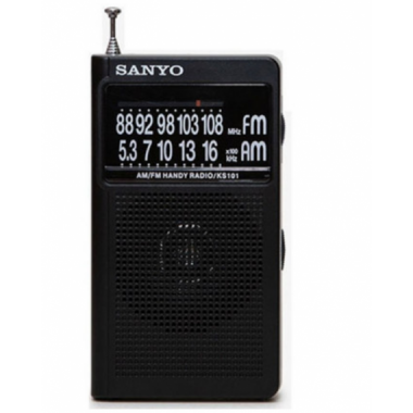 Radio Port&aacute;til SANYO KS101N Negra Am/fm