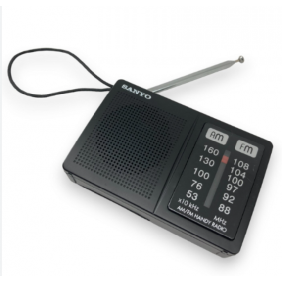 Radio de Bolsillo SANYO Analógica Negra KS108