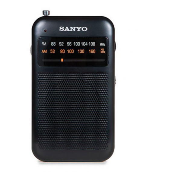 Radio Portátil SANYO Fm/am con Auriculares - Negro KS113N