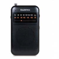 Radio SANYO Fm/am Receptor 2 Bandas con Auriculares Negros (KS113N)