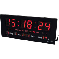 Reloj Digital SANDA Calendario Termómetro Alarma Despertador SD-4130
