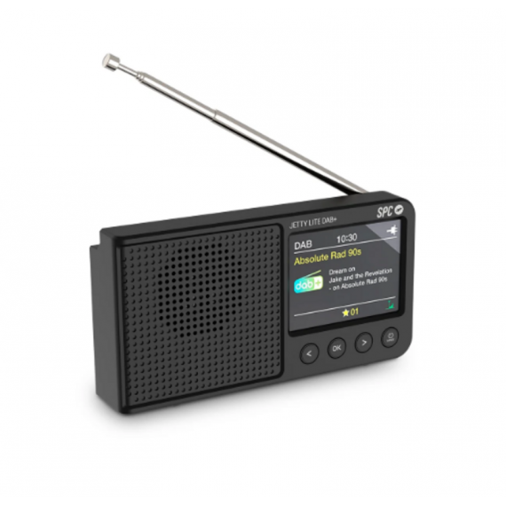 Radio Portátil SPC Jetty Lite Dab+ (pantalla Tft 2.4", Aux, 80 Presintonías Fm) 4591N