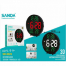 Reloj Despertador Digital de Pared SANDA con Sensor, Pantalla 10 Pulgadas y Temperatura (SD-4125)