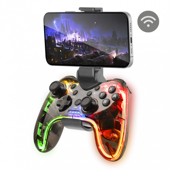 Mando Gaming Mars Gaming MGP-BT Inalámbrico Bluetooth 5.0 para iOS/Android con Soporte para Móvil