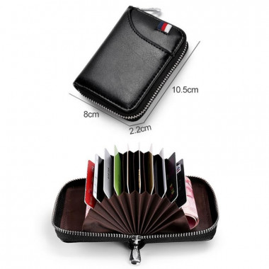 Tarjetero Antimag&eacute;tico RFID KB155 Negro/Rosa/Azul