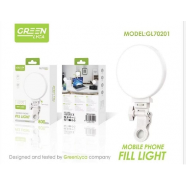 Luz de Relleno Greenlyca GL70201 para Tel&eacute;fono M&oacute;vil 360&deg;