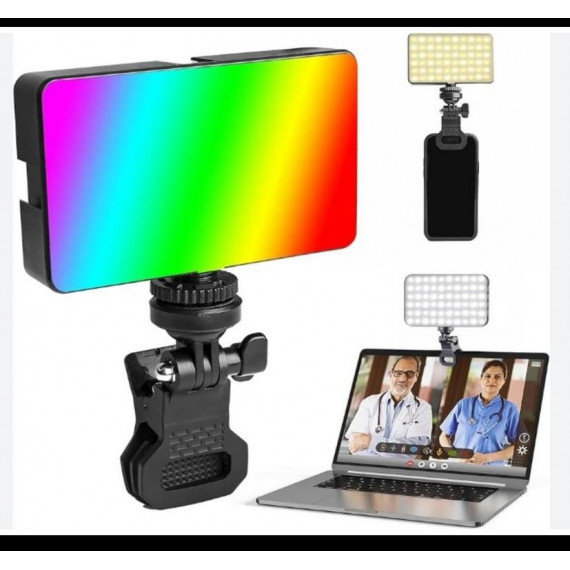 Luz de Pinza Led Recargable Ambiental Portátil SANDA 8W Rgb SD-5660