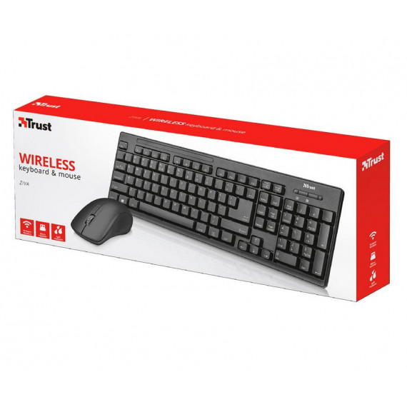 Teclado y Ratón Inalámbricos TRUST Ziva (22025)