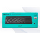 Teclado Inalámbrico Logitech K400 Plus con Touchpad para Smart TV, Negro