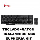 Teclado + Ratón NGS Inalámbrico Euphoria Kit Negro