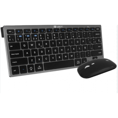 Teclado + Rat&oacute;n Inal&aacute;mbrico Subblim Business Slim RF 2.4GHz Negro (SUBKBC-CSSW10)