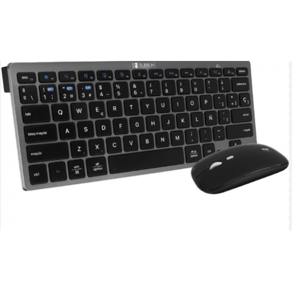 Teclado + Ratón Inalámbrico Subblim Business Slim RF 2.4GHz Negro (SUBKBC-CSSW10)