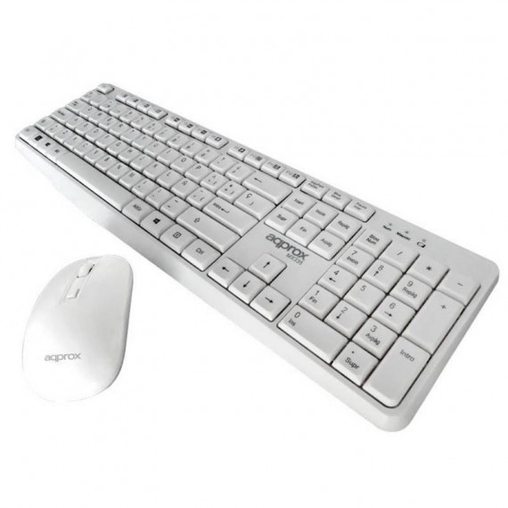 Kit Teclado y Ratón Inalámbrico APPROX MX335 Blanco