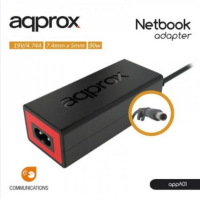 Cargador APPROX Portátil Hp 7.4MMX5MM 90W APPA01 Negro/rojo