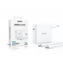 Cargador Portátil ACCETEL Usb-c Pd 96W Compatible con Macbook Pro/air (PCA96WM) Blanco