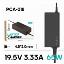 Cargador Portátil ACCETEL para Hp 19.5V 3.33A (65W) con Conector 4.5X3.0MM PCA-018