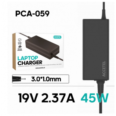 Cargador Port&aacute;til Accetel para ASUS 19V 2.37A 45W PCA-059 (3.0*1.0mm)