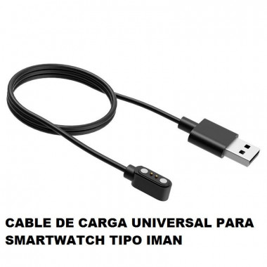 Cable de Carga Magn&eacute;tico Universal 2 Pines para Smartwatches