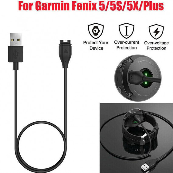 Cable de Carga USB Compatible para Garmin Fenix 5/5S/5X/5X Plus/6/6S/6X