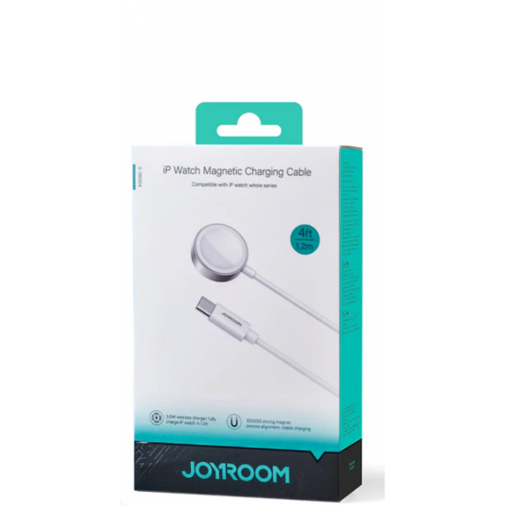 Cargador Magnético USB-C JOYROOM S-IW004 para Apple Watch Series SE/7/6/5/4/3/2/1 Blanco