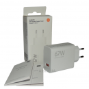 Cargador de Pared Xiaomi Universal 67W QC3.0 USB-A Blanco BHR07SKEU