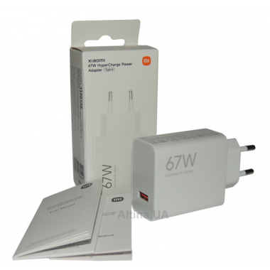 Cargador de Pared Xiaomi Universal 67W QC3.0 USB-A Blanco BHR07SKEU