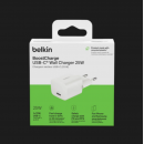 Cargador de Pared BELKIN Usb-c Power Delivery 3.1 25W Blanco (WCA012KQWH)