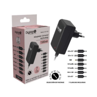 Cargador Alimentador DIGIVOLT Universal Multivoltaje 1500MA (AD-1500) con 7 Clavijas