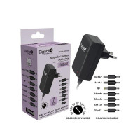 Cargador Universal DIGIVOLT Multivoltaje 7 Clavijas AD-1000 Negro
