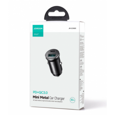 Cargador de Coche Joyroom JR-CCN05 30W USB-A USB-C Negro