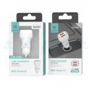 Cargador IKREA para Coche 2 Puertos Usb-a 2.4A con Smart Ic Blanco WA0201