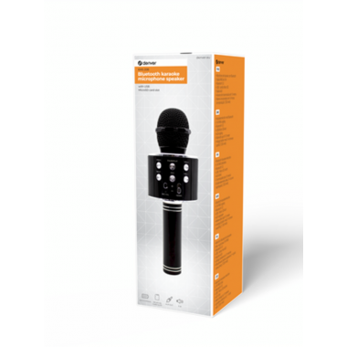 Micr&oacute;fono Inal&aacute;mbrico Bluetooth Denver KMS-20BM Negro