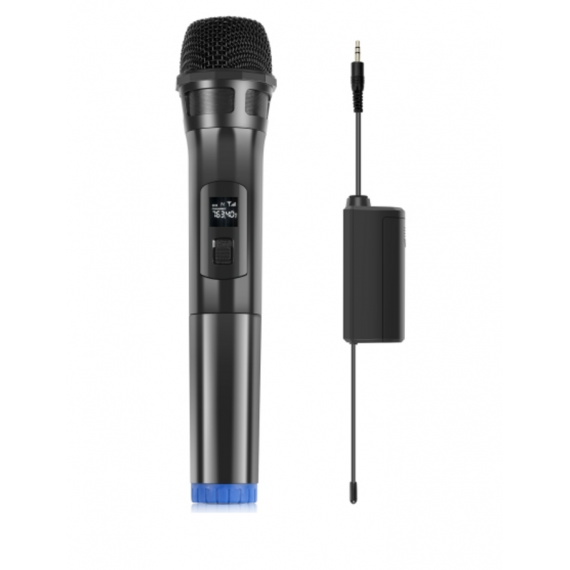 Micrófono Inalámbrico Dinámico UHF con Pantalla LED PULUZ PU628B Negro